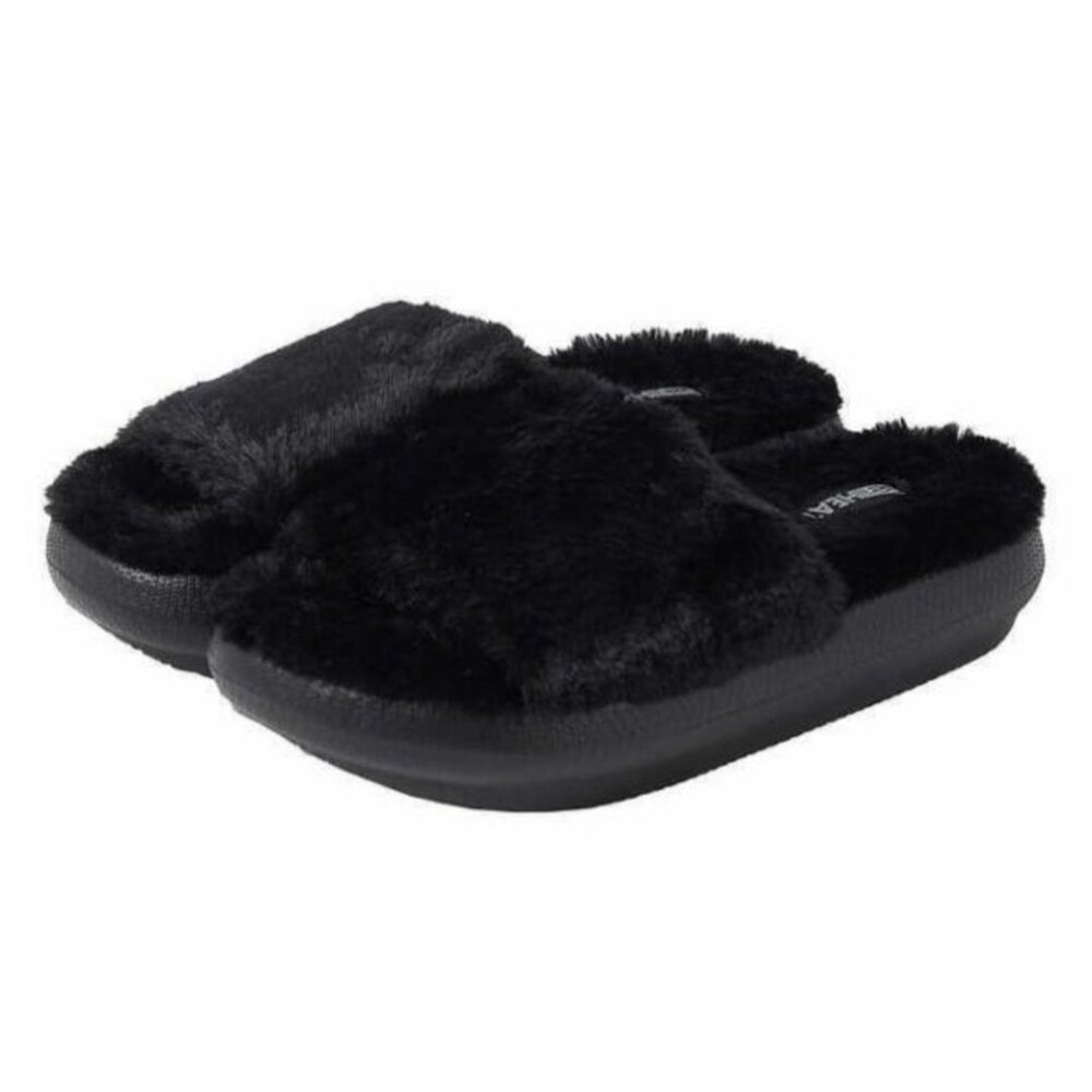 New 32 Degrees 7.5-8.5 Heat Slipper Faux Fur Plush Cushion Slide-on House Shoes